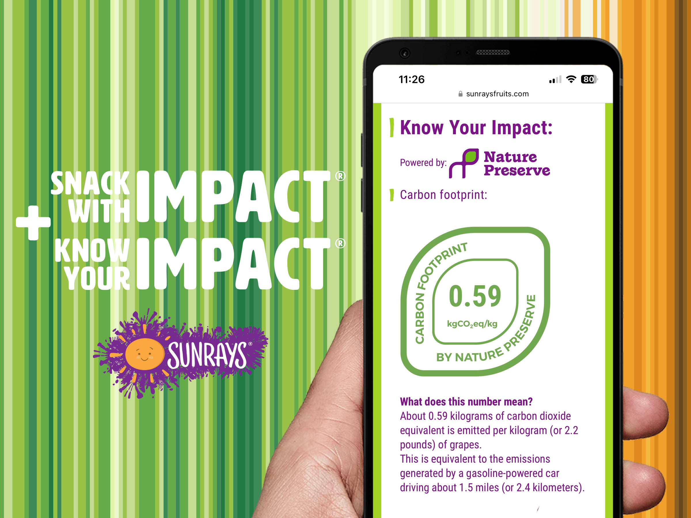 Sunrays packaging to offer consumer link to carbon footprint data