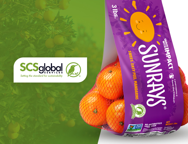 Jac Vandenberg Introduces the World’s First SCS Sustainably Grown® Certified Mandarins to the United States Market